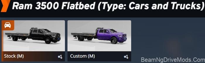 BeamNG Dodge Ram 3500 Flatbed 7