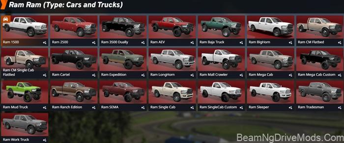 BeamNG Dodge Ram 5th Gen 7