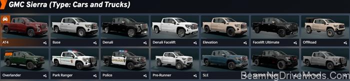 BeamNG GMC Sierra 2021-2023 7