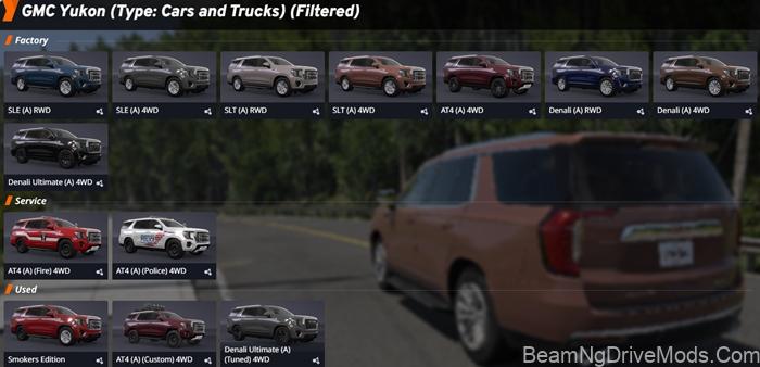 BeamNG GMC Yukon (2021-2024) 7