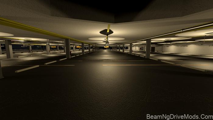 BeamNG Indoor Parking Lot Map