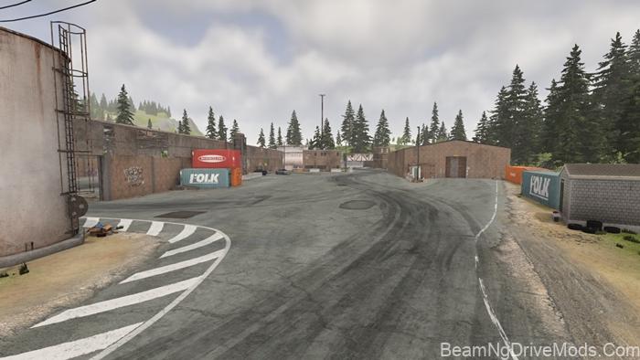 BeamNG Industrial Slide Map