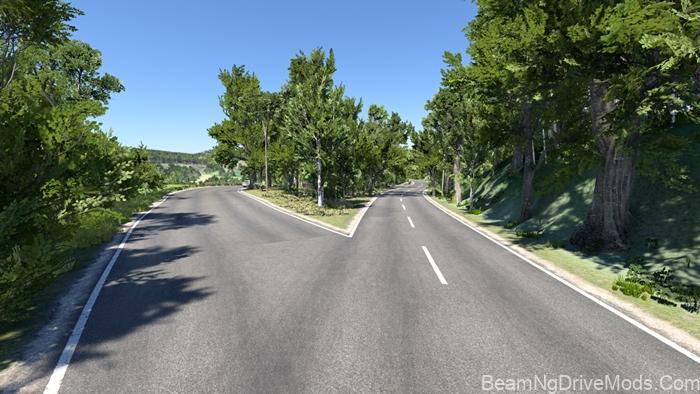 BeamNG Long Hill Map