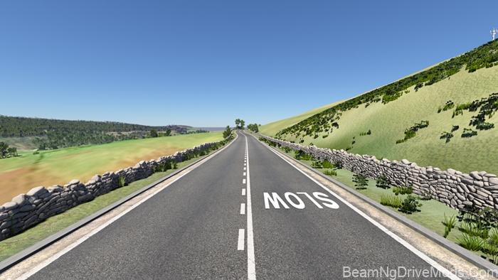 BeamNG Long Hill Map 5