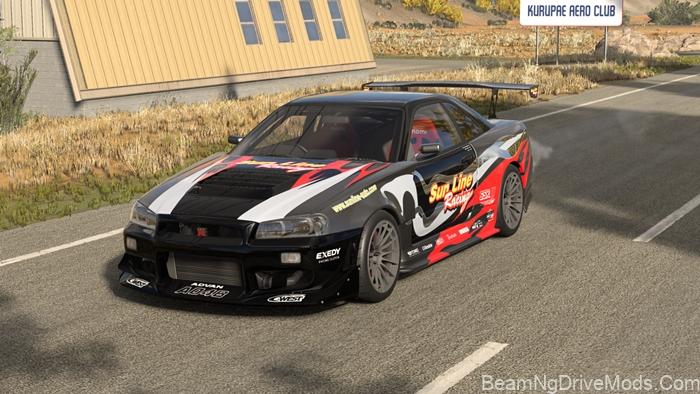 BeamNG Nissan Skyline GT-R (BNR34)