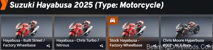 BeamNG Suzuki Hayabusa 2025 4