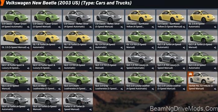 BeamNG Volkswagen Beetle 2003 6