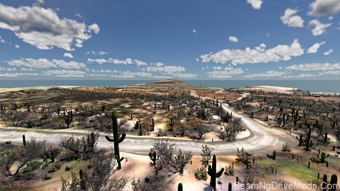 BeamNG Vracer Baja Sur Map