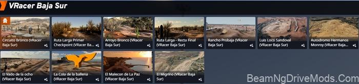 BeamNG Vracer Baja Sur Map 5